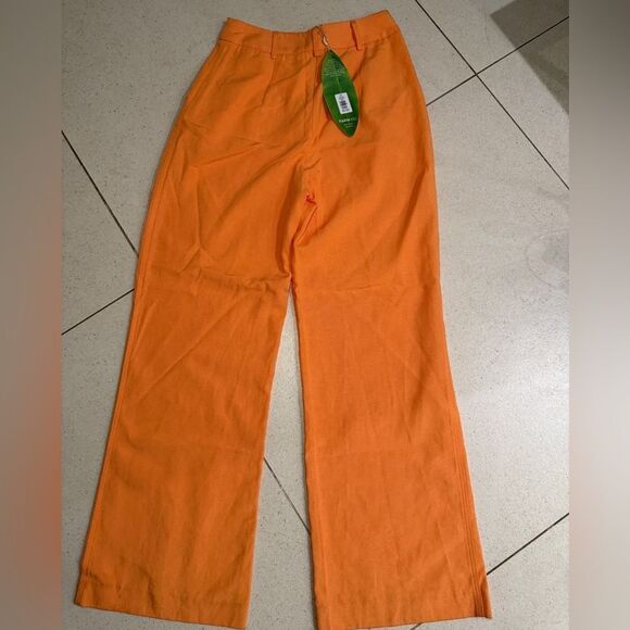 Farm Rio Peach Low Waisted Pants Size XS NWT - Picture 6 of 7